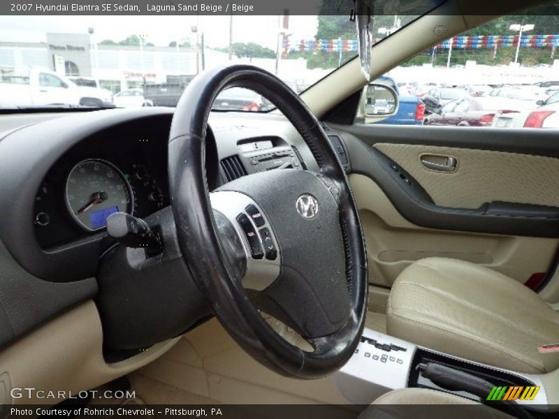 Laguna Sand Beige / Beige 2007 Hyundai Elantra SE Sedan