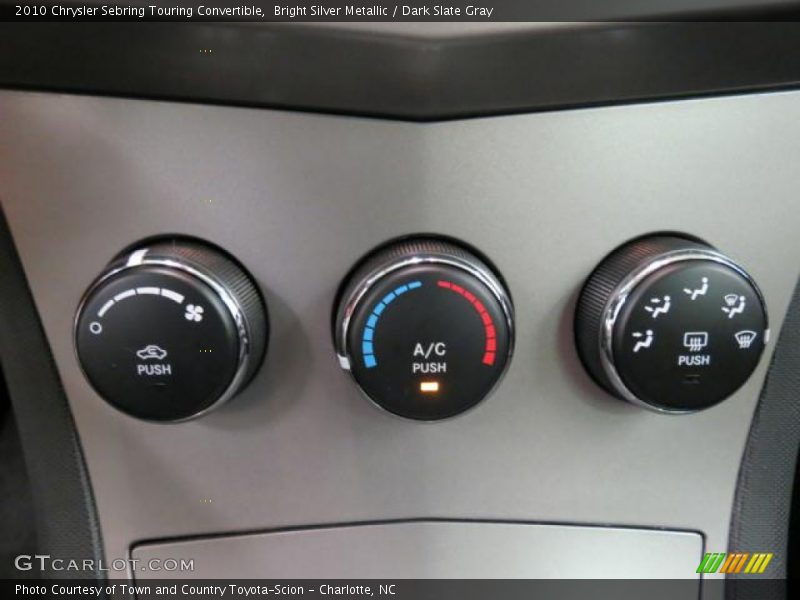 Bright Silver Metallic / Dark Slate Gray 2010 Chrysler Sebring Touring Convertible
