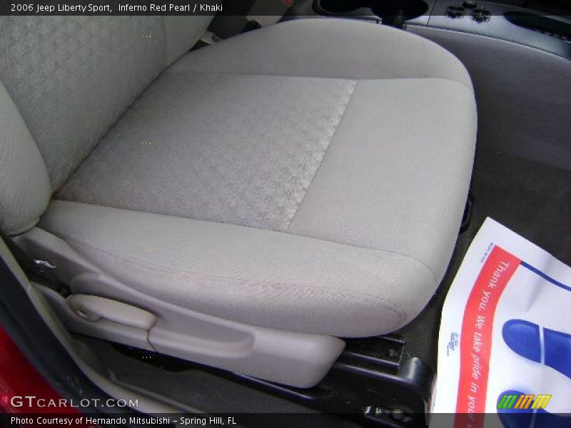 Inferno Red Pearl / Khaki 2006 Jeep Liberty Sport