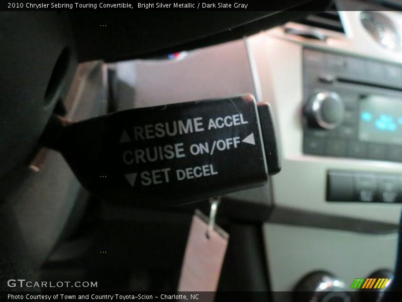Bright Silver Metallic / Dark Slate Gray 2010 Chrysler Sebring Touring Convertible