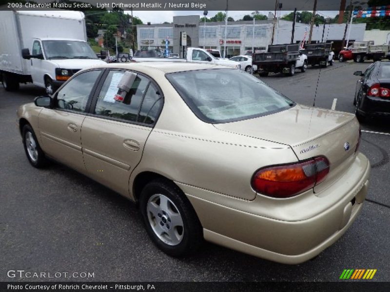 Light Driftwood Metallic / Neutral Beige 2003 Chevrolet Malibu Sedan