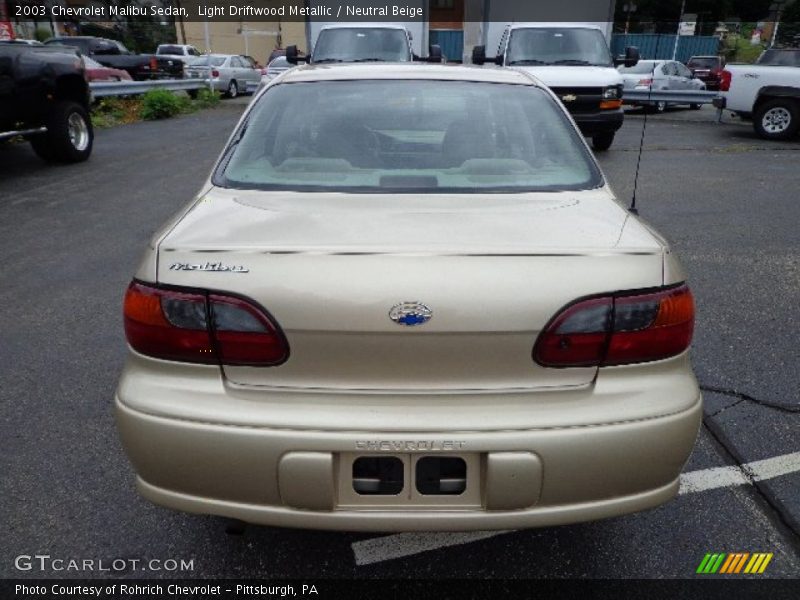 Light Driftwood Metallic / Neutral Beige 2003 Chevrolet Malibu Sedan
