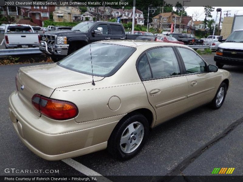 Light Driftwood Metallic / Neutral Beige 2003 Chevrolet Malibu Sedan
