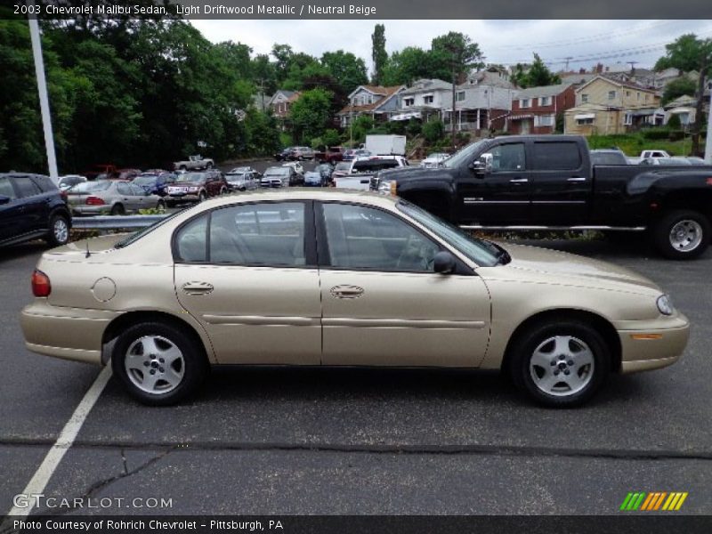 Light Driftwood Metallic / Neutral Beige 2003 Chevrolet Malibu Sedan