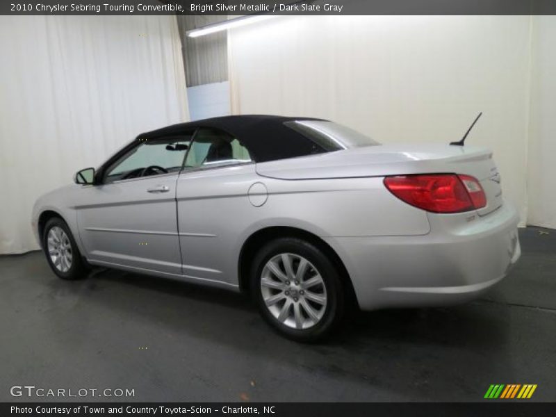 Bright Silver Metallic / Dark Slate Gray 2010 Chrysler Sebring Touring Convertible
