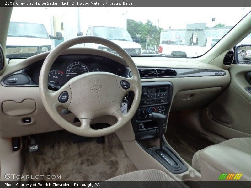 Light Driftwood Metallic / Neutral Beige 2003 Chevrolet Malibu Sedan