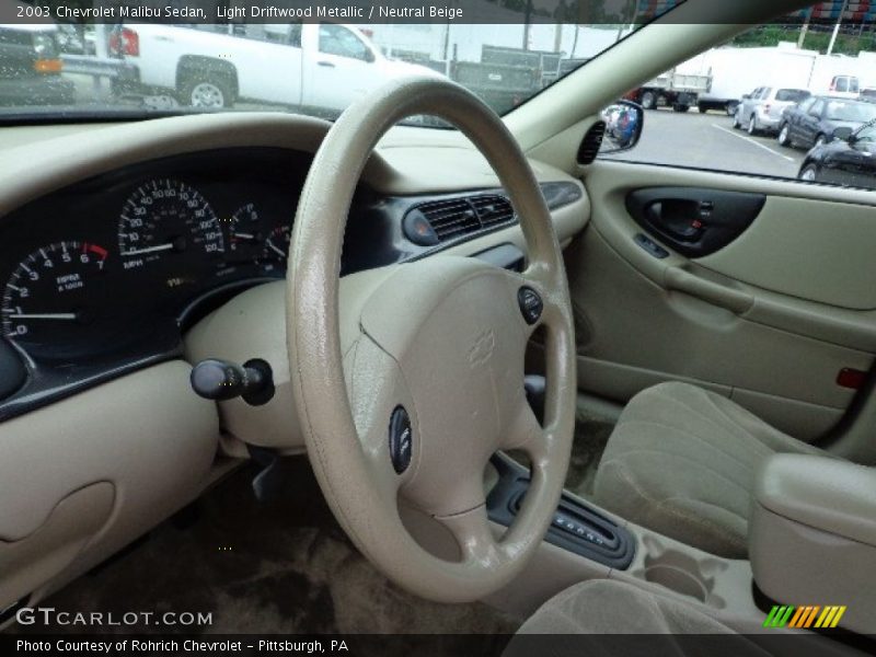 Light Driftwood Metallic / Neutral Beige 2003 Chevrolet Malibu Sedan
