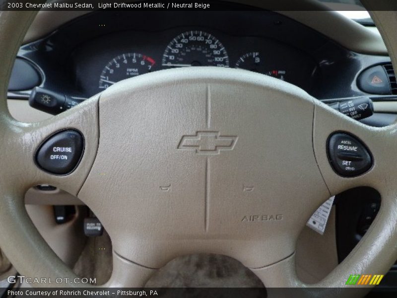 Light Driftwood Metallic / Neutral Beige 2003 Chevrolet Malibu Sedan