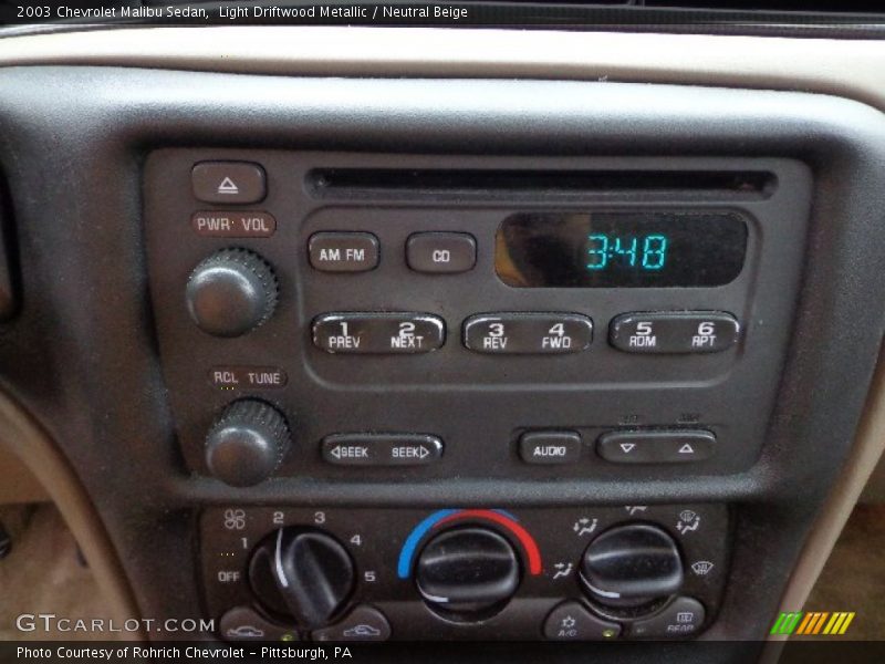Light Driftwood Metallic / Neutral Beige 2003 Chevrolet Malibu Sedan