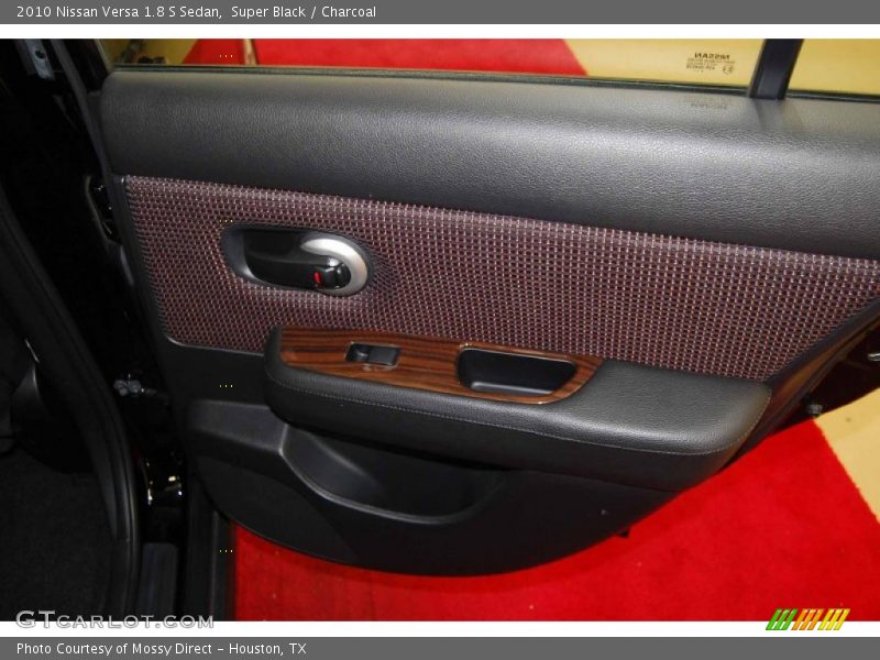 Super Black / Charcoal 2010 Nissan Versa 1.8 S Sedan