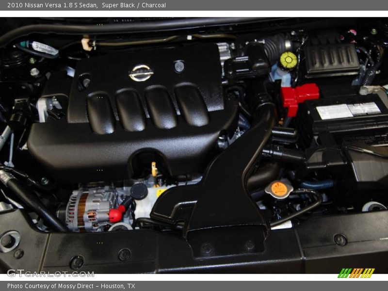 Super Black / Charcoal 2010 Nissan Versa 1.8 S Sedan