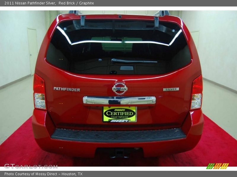 Red Brick / Graphite 2011 Nissan Pathfinder Silver