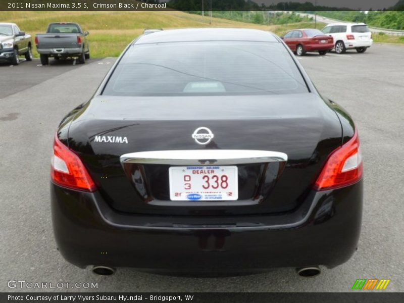 Crimson Black / Charcoal 2011 Nissan Maxima 3.5 S