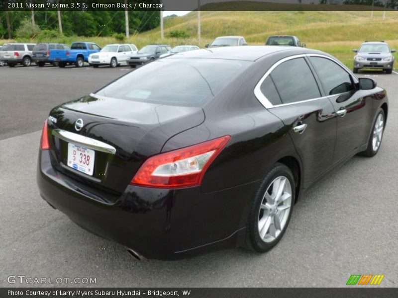 Crimson Black / Charcoal 2011 Nissan Maxima 3.5 S