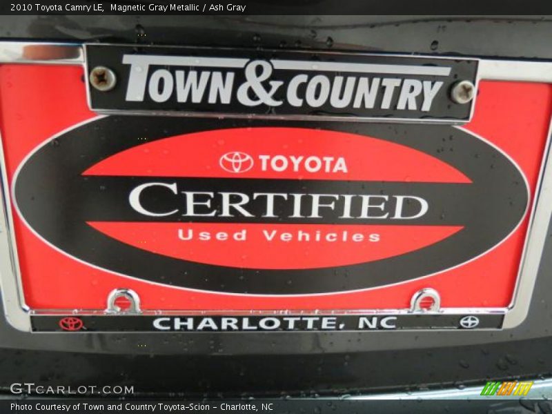 Magnetic Gray Metallic / Ash Gray 2010 Toyota Camry LE