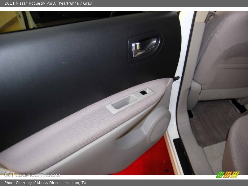 Pearl White / Gray 2011 Nissan Rogue SV AWD