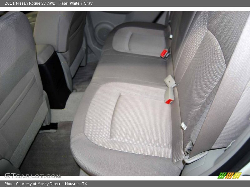 Pearl White / Gray 2011 Nissan Rogue SV AWD