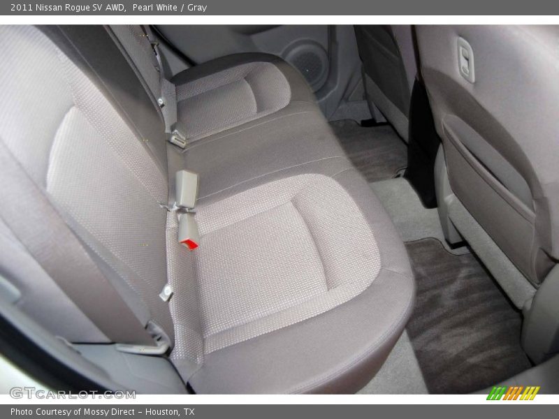 Pearl White / Gray 2011 Nissan Rogue SV AWD