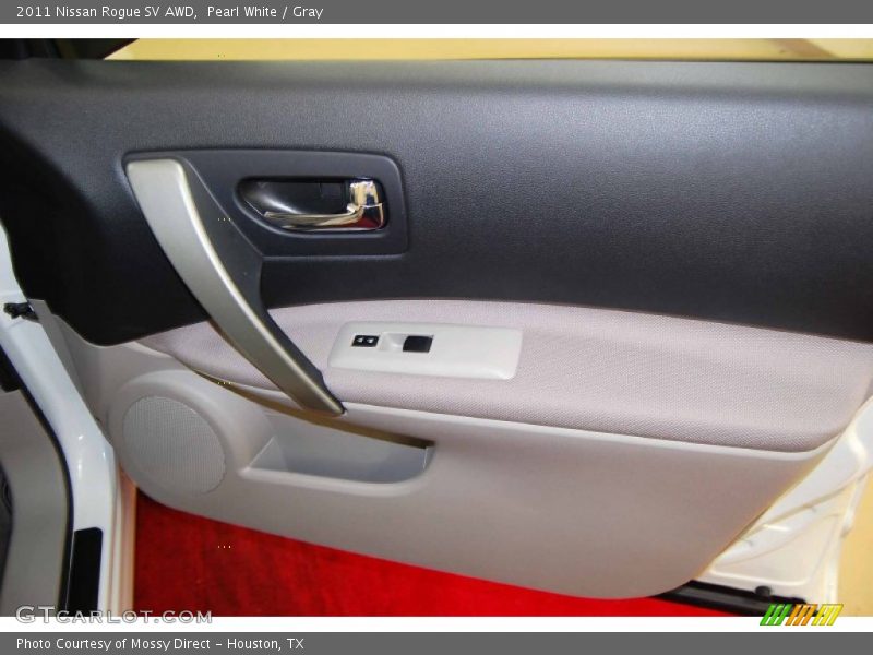 Pearl White / Gray 2011 Nissan Rogue SV AWD