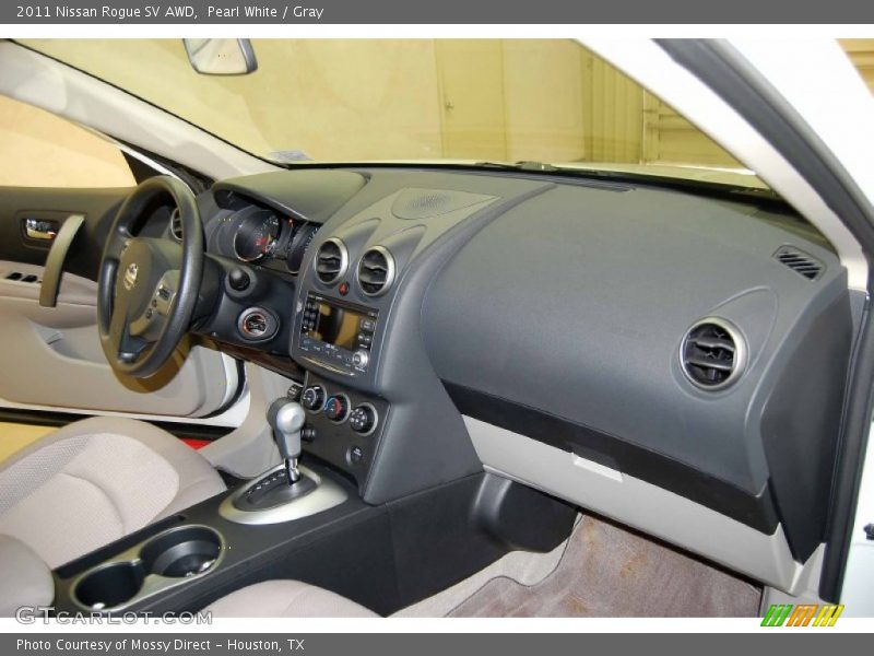 Pearl White / Gray 2011 Nissan Rogue SV AWD