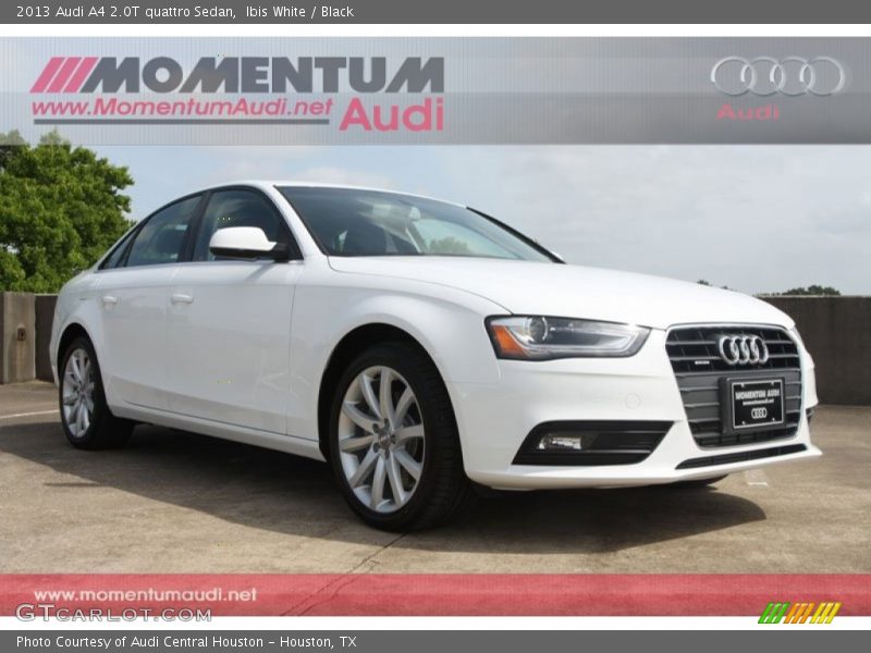 Ibis White / Black 2013 Audi A4 2.0T quattro Sedan