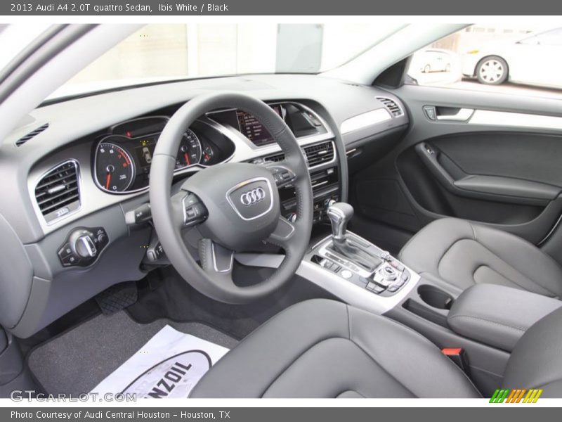 Ibis White / Black 2013 Audi A4 2.0T quattro Sedan