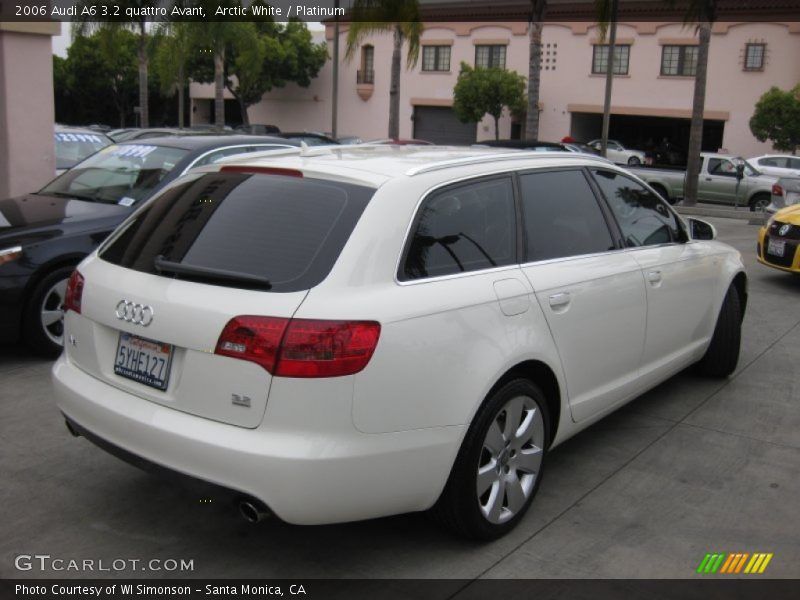 Arctic White / Platinum 2006 Audi A6 3.2 quattro Avant
