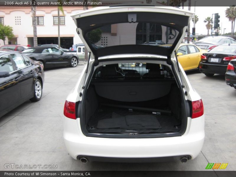 Arctic White / Platinum 2006 Audi A6 3.2 quattro Avant