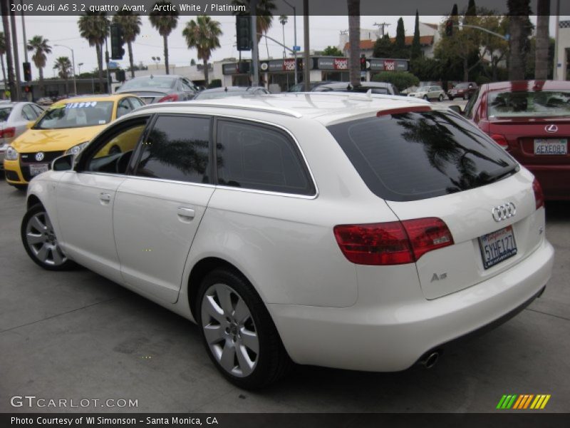 Arctic White / Platinum 2006 Audi A6 3.2 quattro Avant
