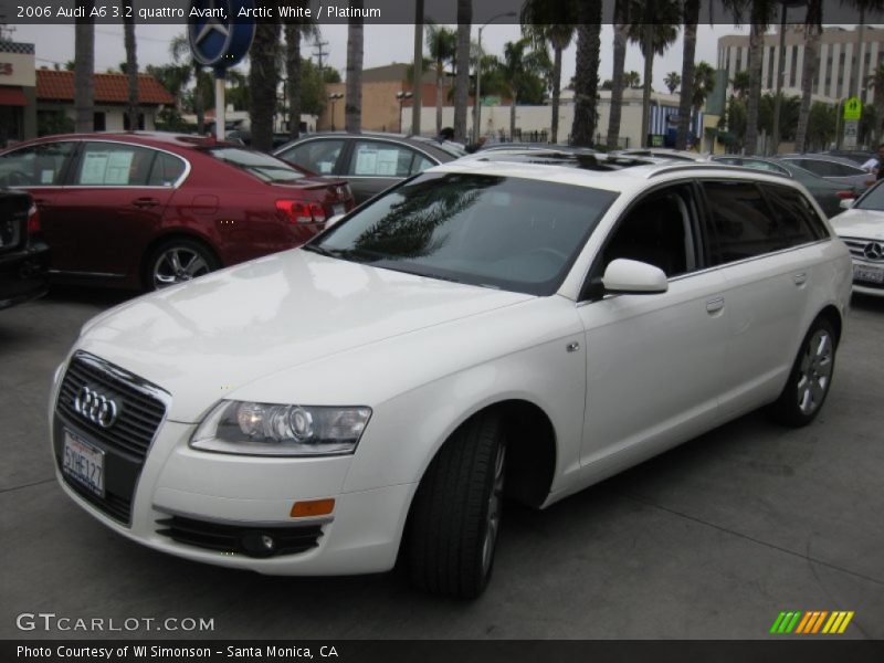 Arctic White / Platinum 2006 Audi A6 3.2 quattro Avant
