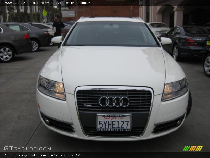 Arctic White / Platinum 2006 Audi A6 3.2 quattro Avant