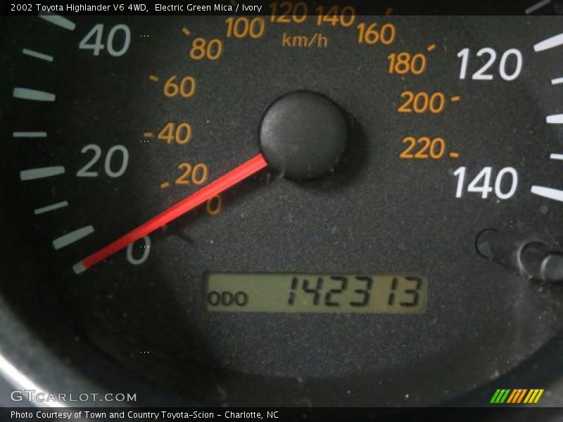 Electric Green Mica / Ivory 2002 Toyota Highlander V6 4WD