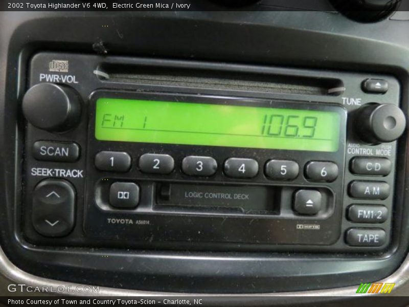 Electric Green Mica / Ivory 2002 Toyota Highlander V6 4WD