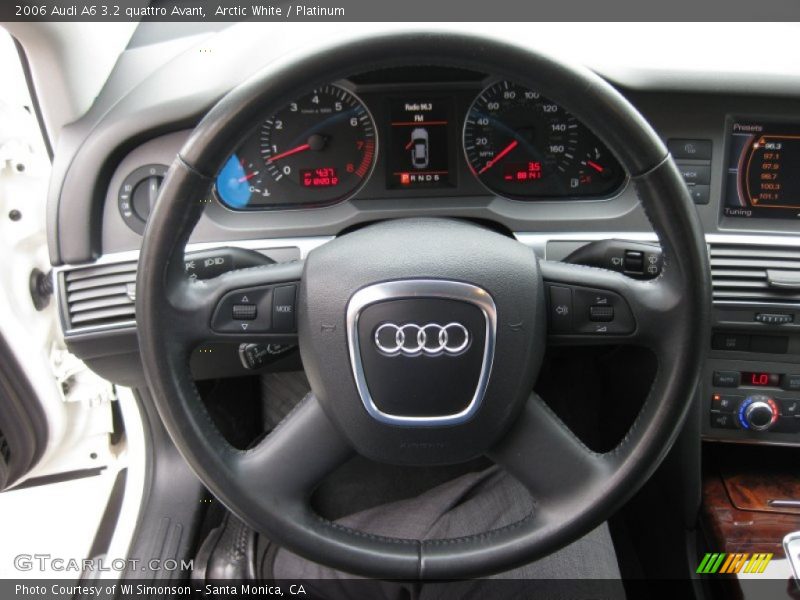 Arctic White / Platinum 2006 Audi A6 3.2 quattro Avant