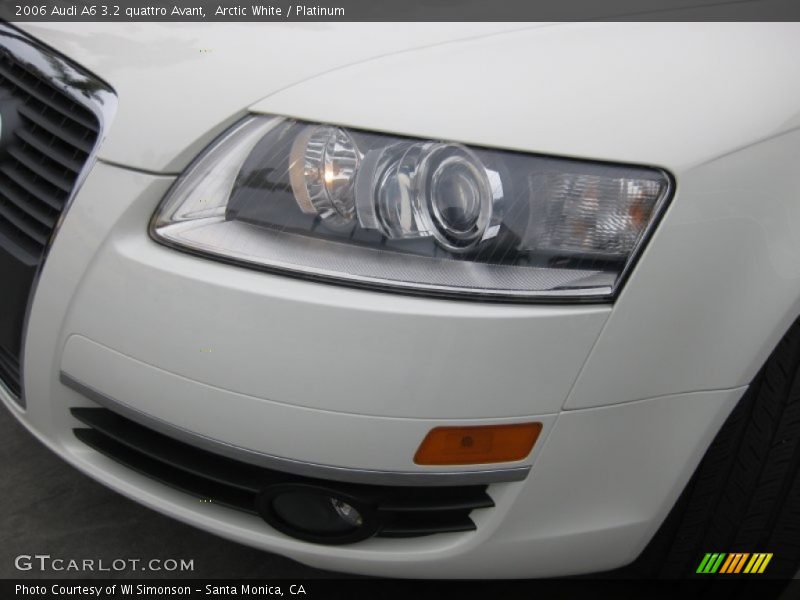Arctic White / Platinum 2006 Audi A6 3.2 quattro Avant