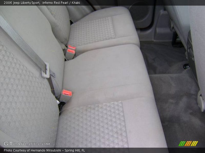 Inferno Red Pearl / Khaki 2006 Jeep Liberty Sport