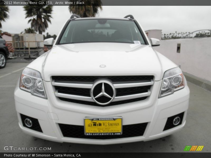 Arctic White / Black 2012 Mercedes-Benz GLK 350