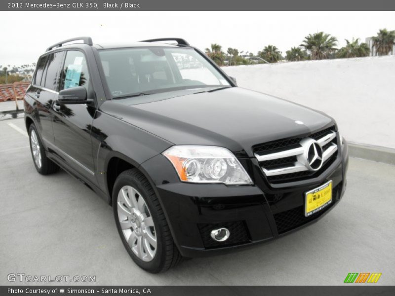 Black / Black 2012 Mercedes-Benz GLK 350