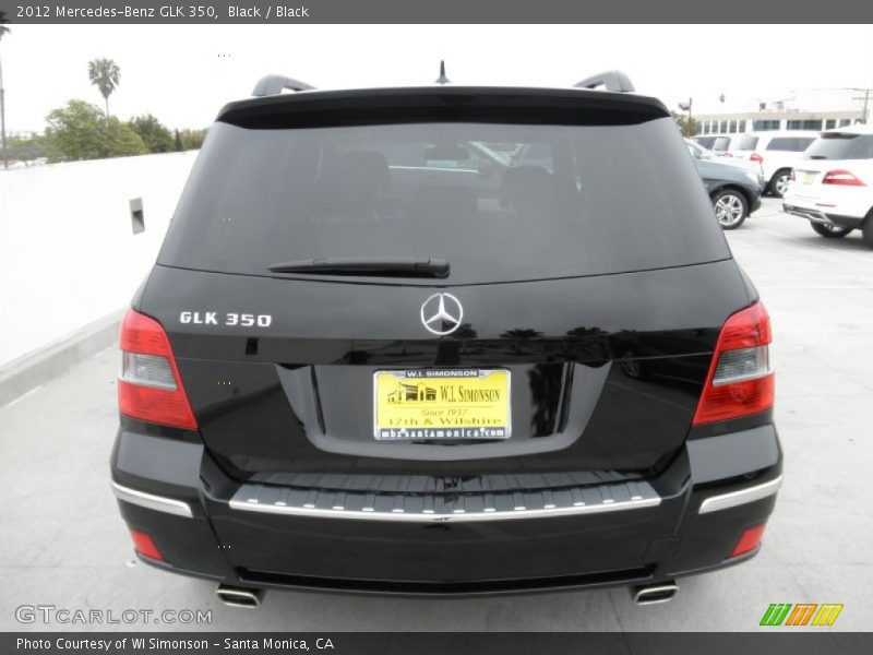 Black / Black 2012 Mercedes-Benz GLK 350