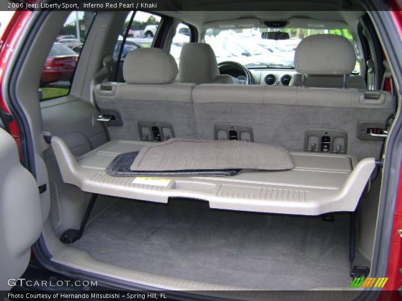Inferno Red Pearl / Khaki 2006 Jeep Liberty Sport
