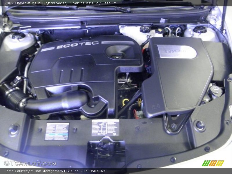 Silver Ice Metallic / Titanium 2009 Chevrolet Malibu Hybrid Sedan