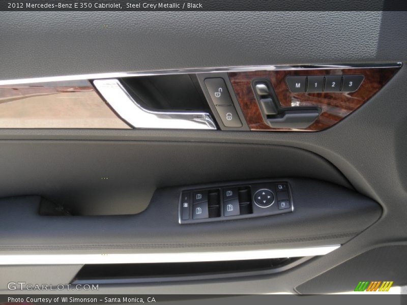 Steel Grey Metallic / Black 2012 Mercedes-Benz E 350 Cabriolet