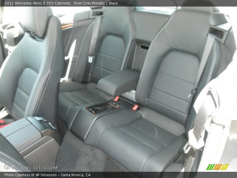 Steel Grey Metallic / Black 2012 Mercedes-Benz E 350 Cabriolet