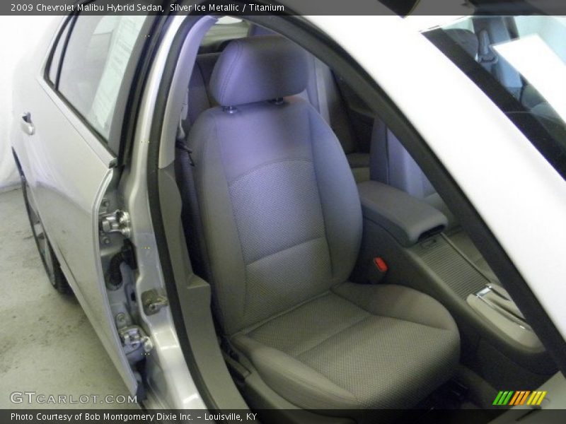 Silver Ice Metallic / Titanium 2009 Chevrolet Malibu Hybrid Sedan