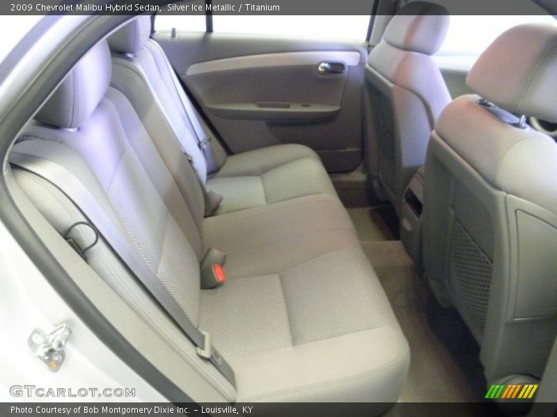 Silver Ice Metallic / Titanium 2009 Chevrolet Malibu Hybrid Sedan