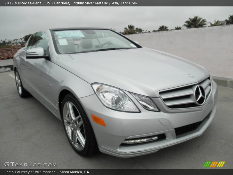 Iridium Silver Metallic / Ash/Dark Grey 2012 Mercedes-Benz E 350 Cabriolet