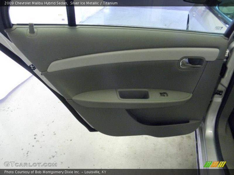 Silver Ice Metallic / Titanium 2009 Chevrolet Malibu Hybrid Sedan