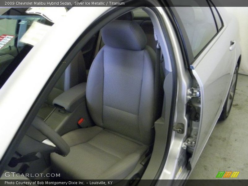 Silver Ice Metallic / Titanium 2009 Chevrolet Malibu Hybrid Sedan