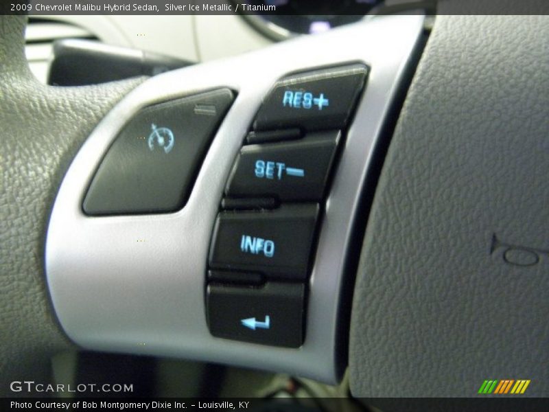Silver Ice Metallic / Titanium 2009 Chevrolet Malibu Hybrid Sedan