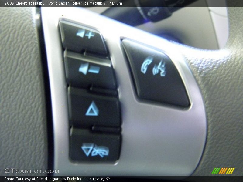Silver Ice Metallic / Titanium 2009 Chevrolet Malibu Hybrid Sedan